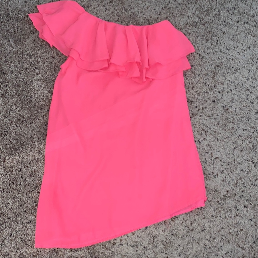 DO+BE one shoulder dress medium pink